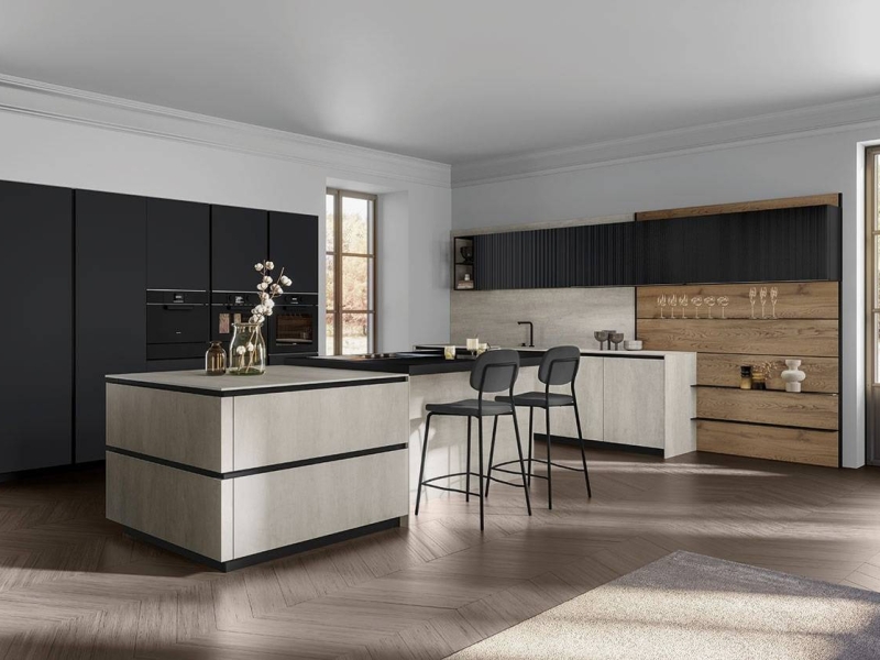 Cucine di design con gola con sistemi di apertura a gola: una nuova tendenza di design
