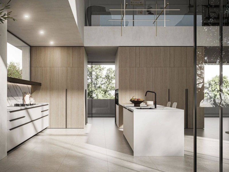 Cucine ad angolo con pareti attrezzate Visma Arredo: quando il design &egrave; a tutta altezza